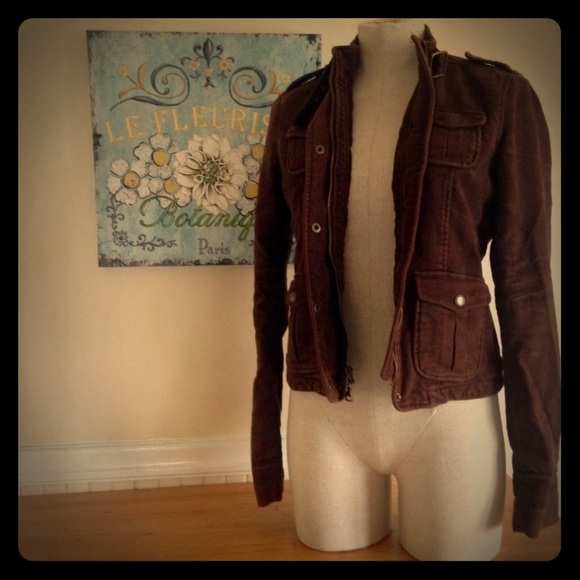 Military suede jacket