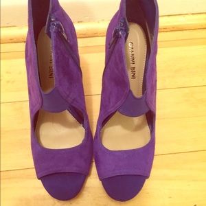 Purple suede stiletto brand new