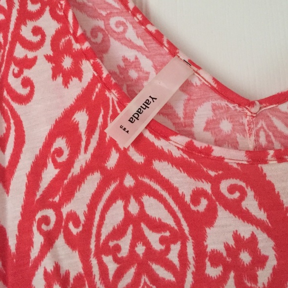 Coral paisley dress - Picture 3 of 4