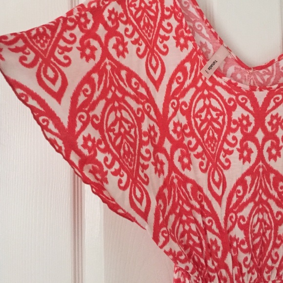 Coral paisley dress - Picture 4 of 4