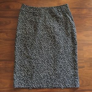 Patterned Pencil Skirt