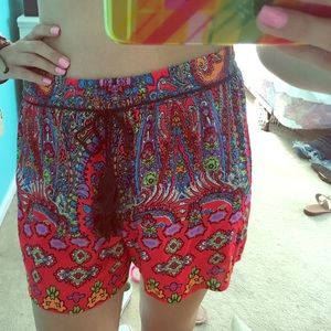 Tribal patterned shorts