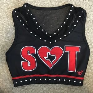 Black and red Mesh Spirit Bra