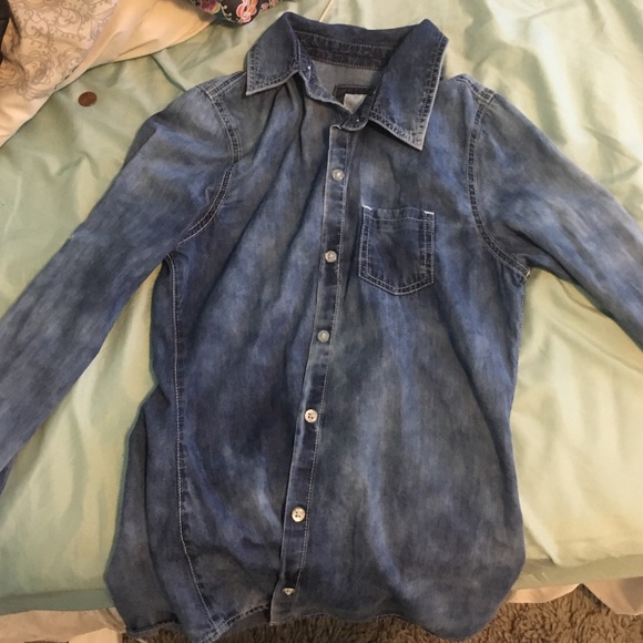 denim button down