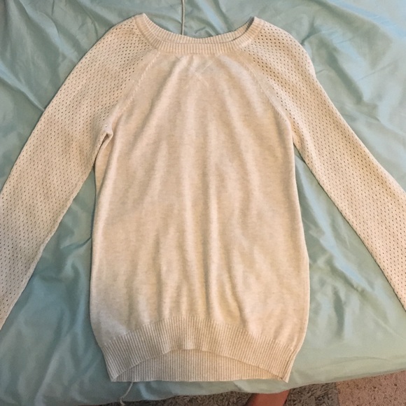 cream sweater