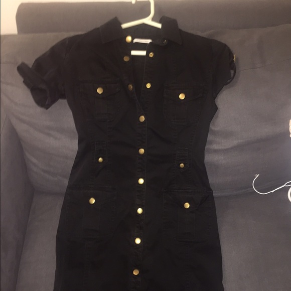 Button down work dress