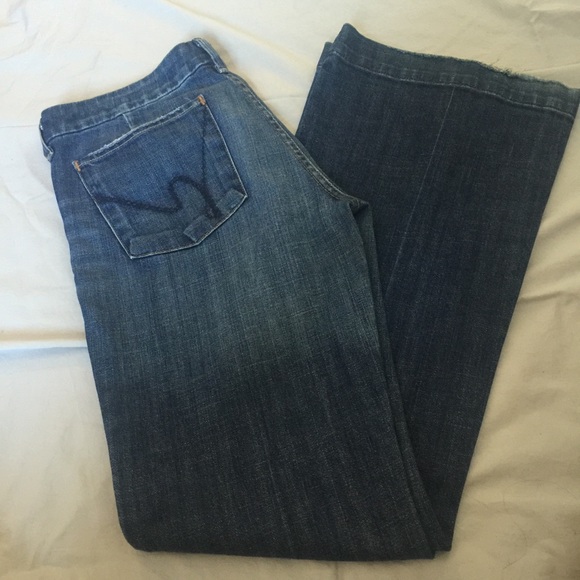 Trouser style jeans