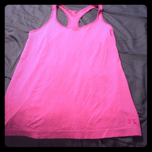 Under Armor pink tank size large