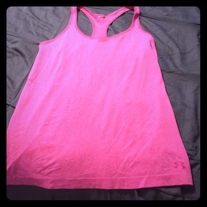 Under Armor pink tank size large