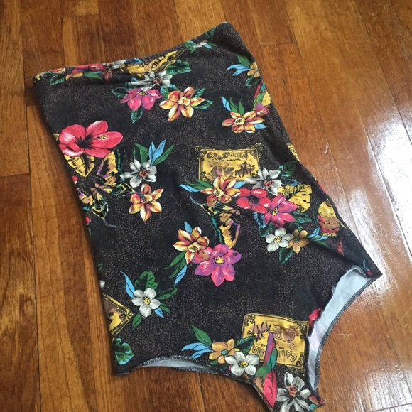 Forever 21 tropical bodysuit