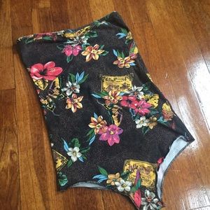 Forever 21 tropical bodysuit