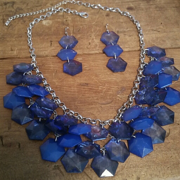 Blue necklace