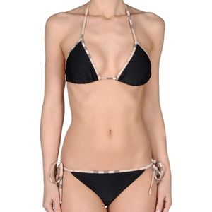 Burberry Check Trim Triangle Bikini
