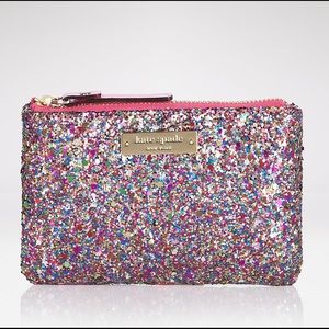 NWOT Kate Spade Glitterball coin purse