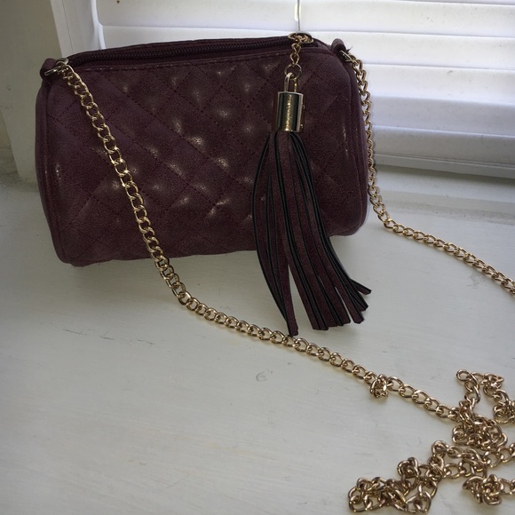 Burgundy mini purse