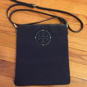 Tory Burch Navy Nylon Crossbody Bag