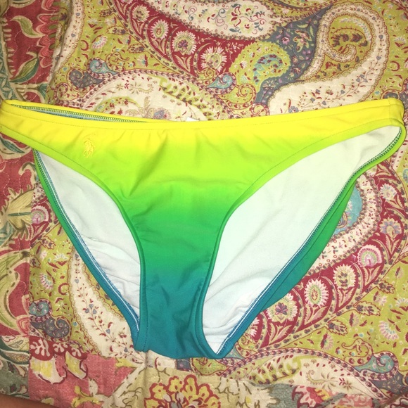 Ralph Lauren Blue green ombré bikini bottoms S