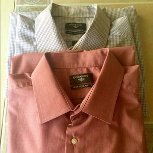 Dockers iron free fitted dress shirt bundle BOGO