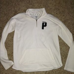 VS PINK half zip pullover