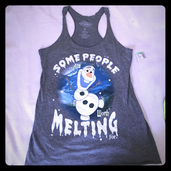 Frozen graphic tank top