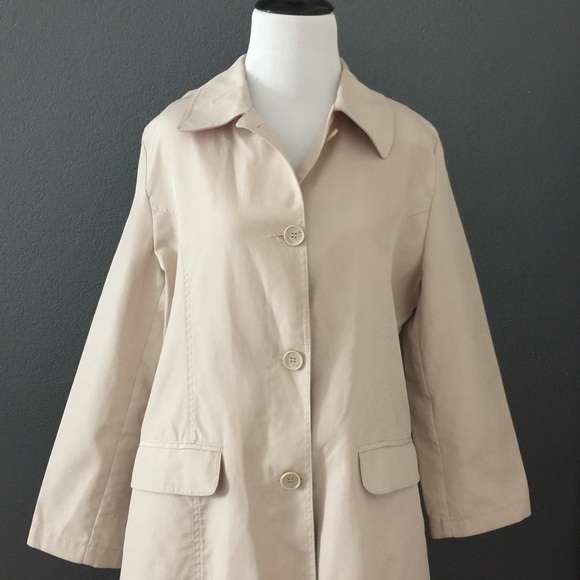 Larry Levin A-Line Raincoat