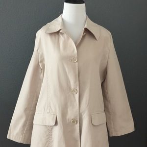 Larry Levin A-Line Raincoat