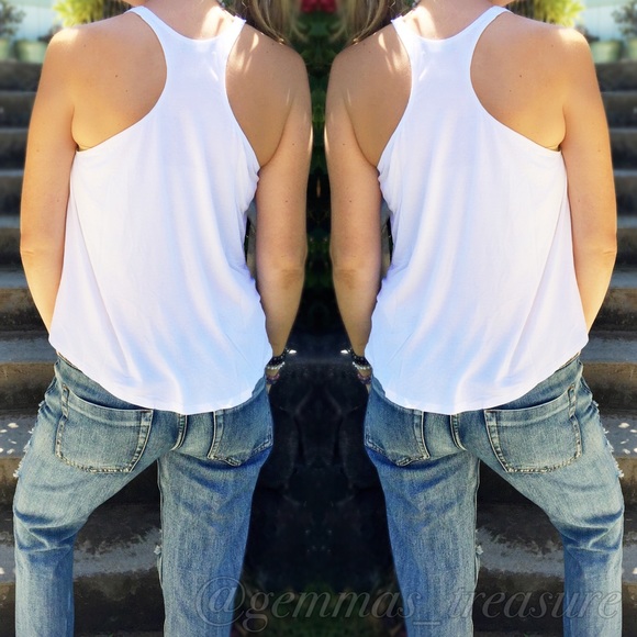 | SALE |Racer Back "Basic" White {Black also Avail - Picture 2 of 3