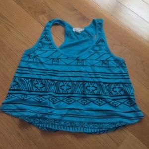 Blue Crop top