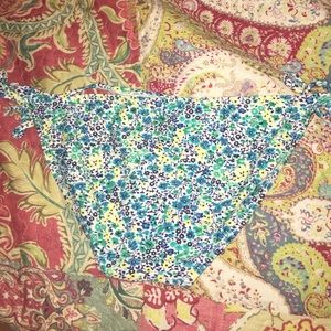 Floral print swim bikini bottoms XS