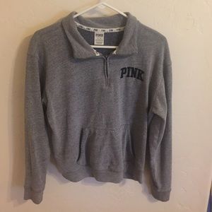 PINK Victoria's Secret Grey Zip-Up