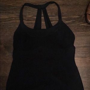 Black Lululemon tank top size 8