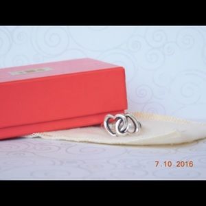 James Avery Linked Hearts Ring