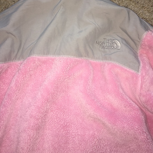 Fuzzy Pink North Face Jacket - Picture 2 of 2