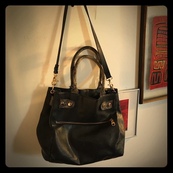 Badglet mishka black and gold big bag