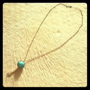 Turquoise tassel necklace