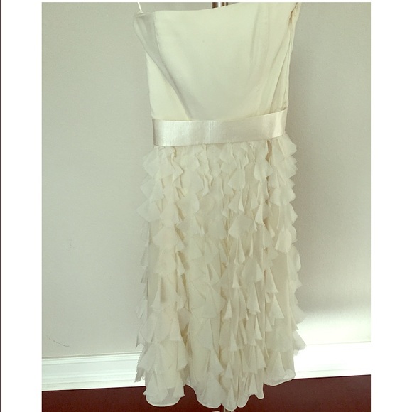 White House Black Market Ivory Midi Dress