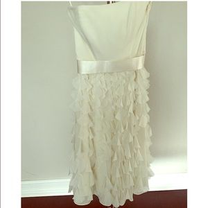 White House Black Market Ivory Midi Dress