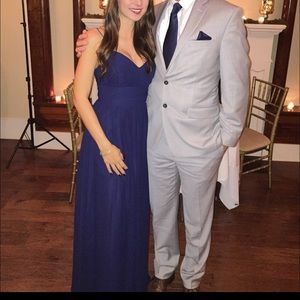 Alfred Angelo 7323L Navy Dress Long Maxi