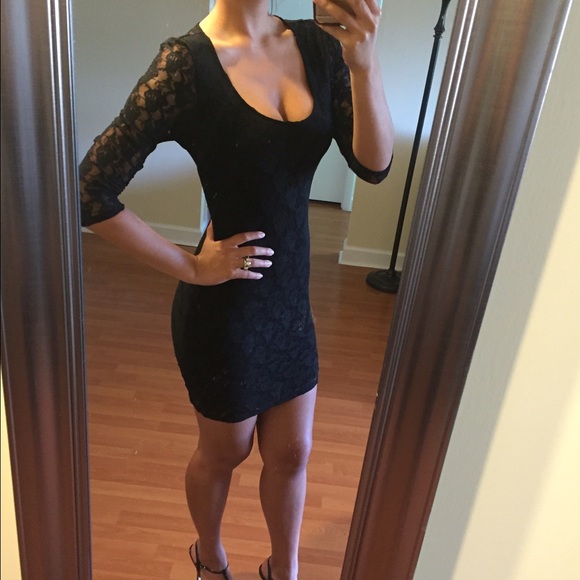 Black Guess lace dress