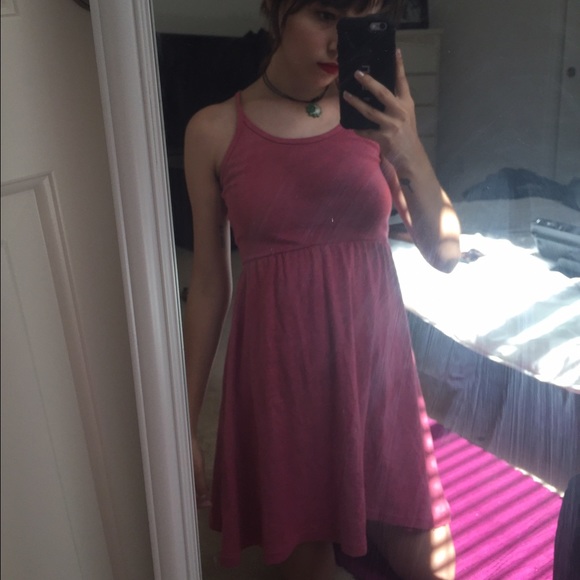 American Apparel Pink Cross Back Dress