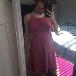 American Apparel Pink Cross Back Dress