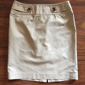 Tan pencil skirt