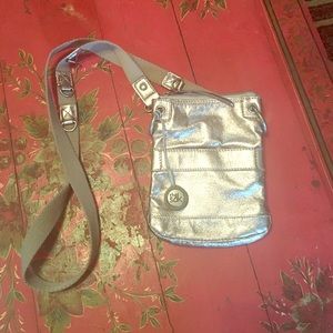 Metallic messenger bag by The Sak NWOT