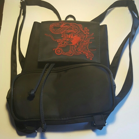 Asian style back pack with small change wallet