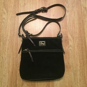 Dooney & Bourke Cross Body bag in black suede