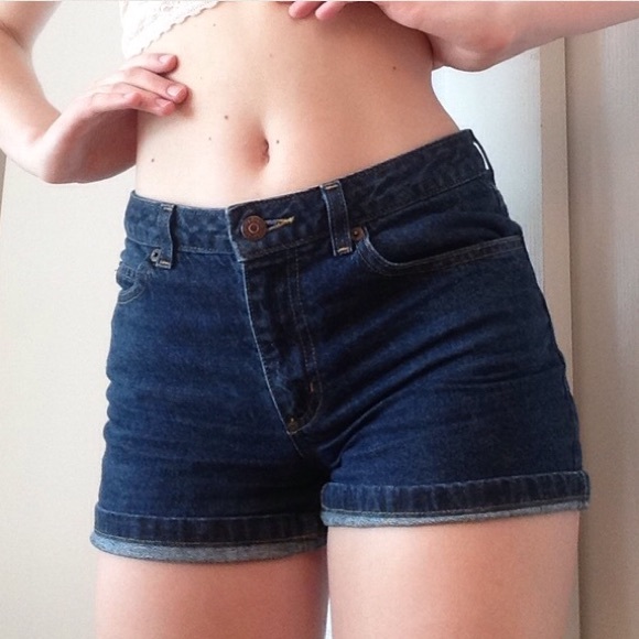 Dark High Waisted Shorts