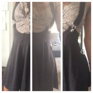 Skirt with suspenders