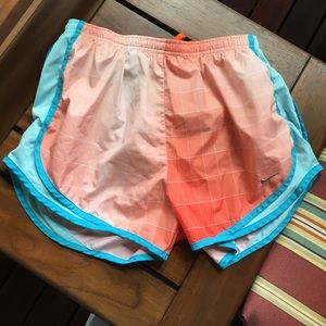 Ombré checkered nike running shorts