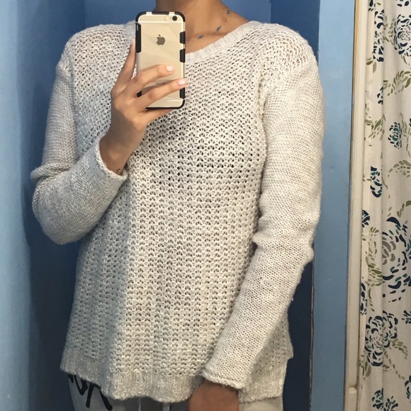 Light grey thick sweater