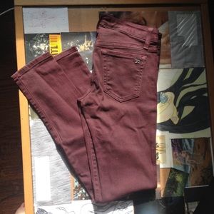 SALE!! Joe's 'The Skinny' Jeans in Burgundy W27